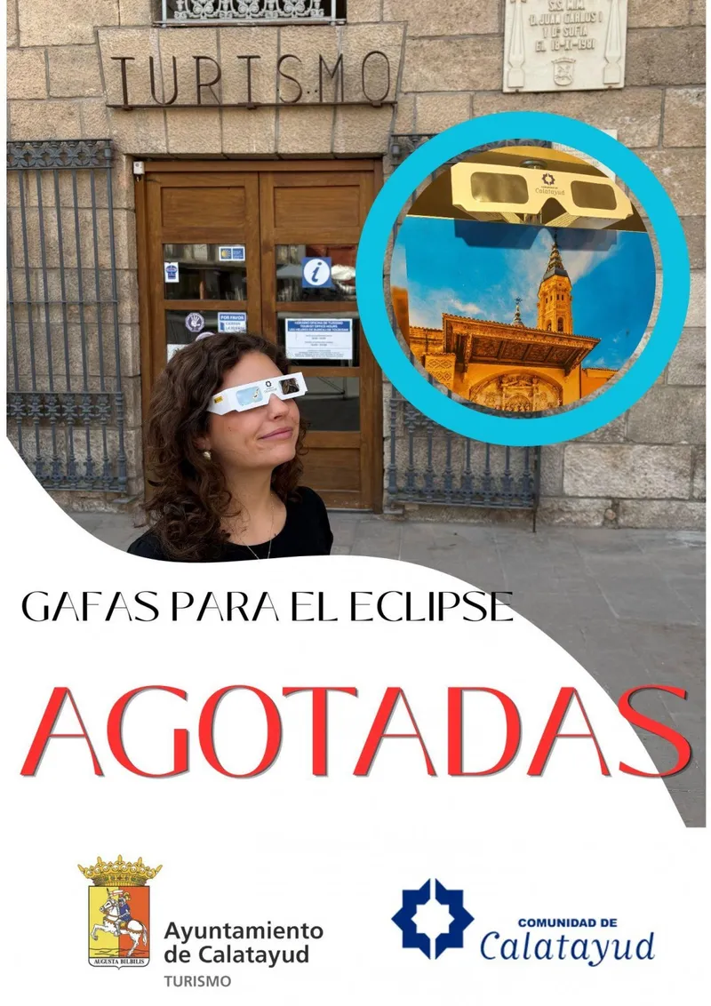 Calatayud agota las gafas para el eclipse y prepara zonas seguras de observación