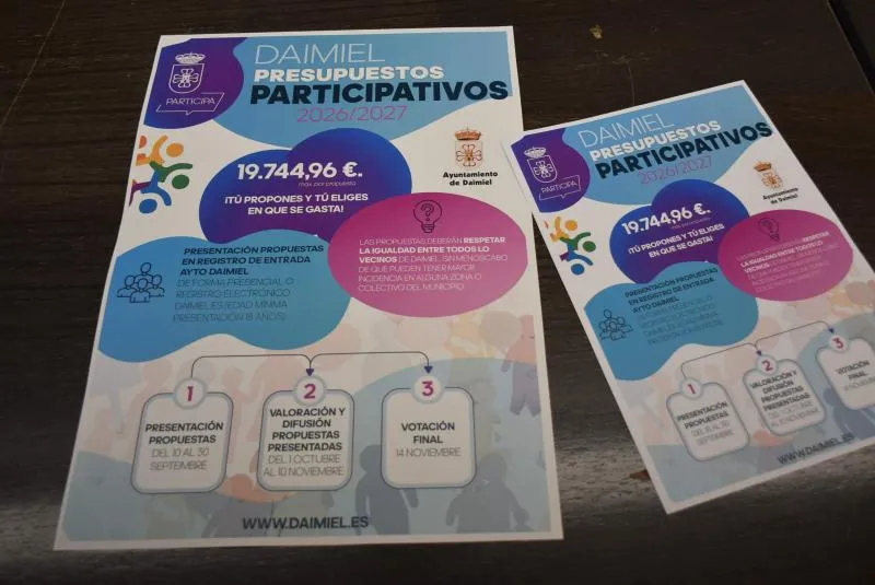 Daimiel abre el plazo para proponer proyectos en los presupuestos participativos
