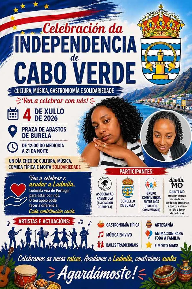 Burela celebra la independencia de Cabo Verde con una fiesta benéfica