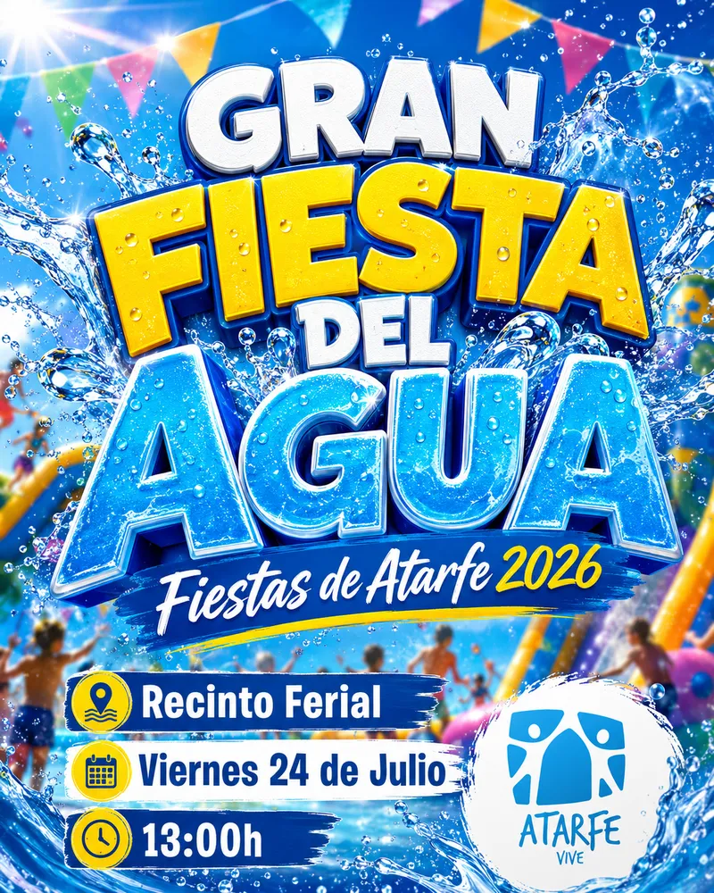 Atarfe celebra su Gran Fiesta del Agua para refrescar las fiestas patronales