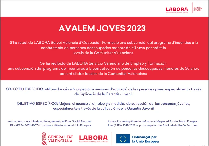 Càlig contrata un administrativo joven con ayuda del LABORA