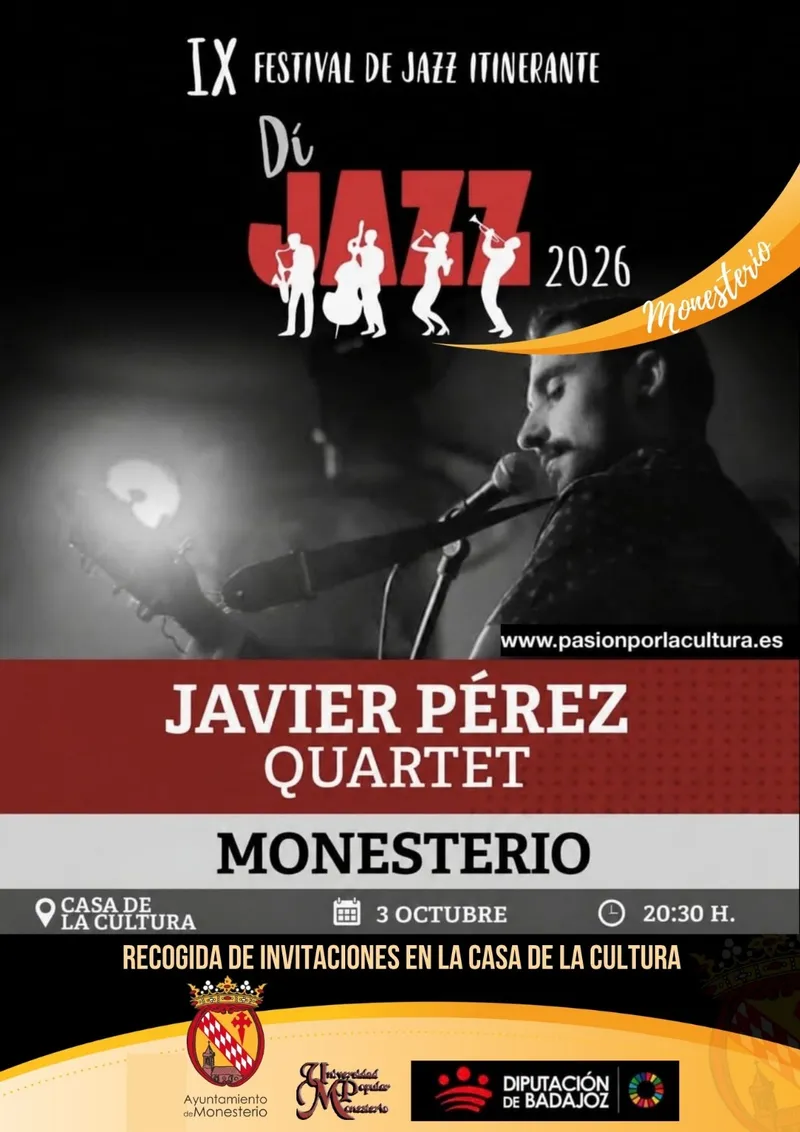 El IX Festival Itinerante de Jazz llega a Monesterio el 3 de octubre