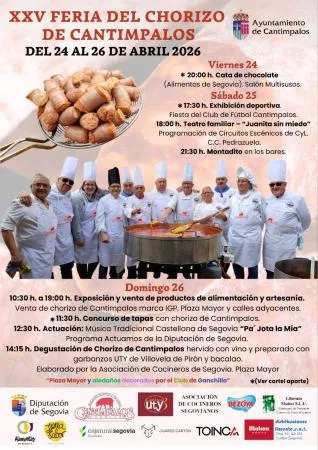 Cantimpalos celebra la XXV Feria del Chorizo en abril de 2026