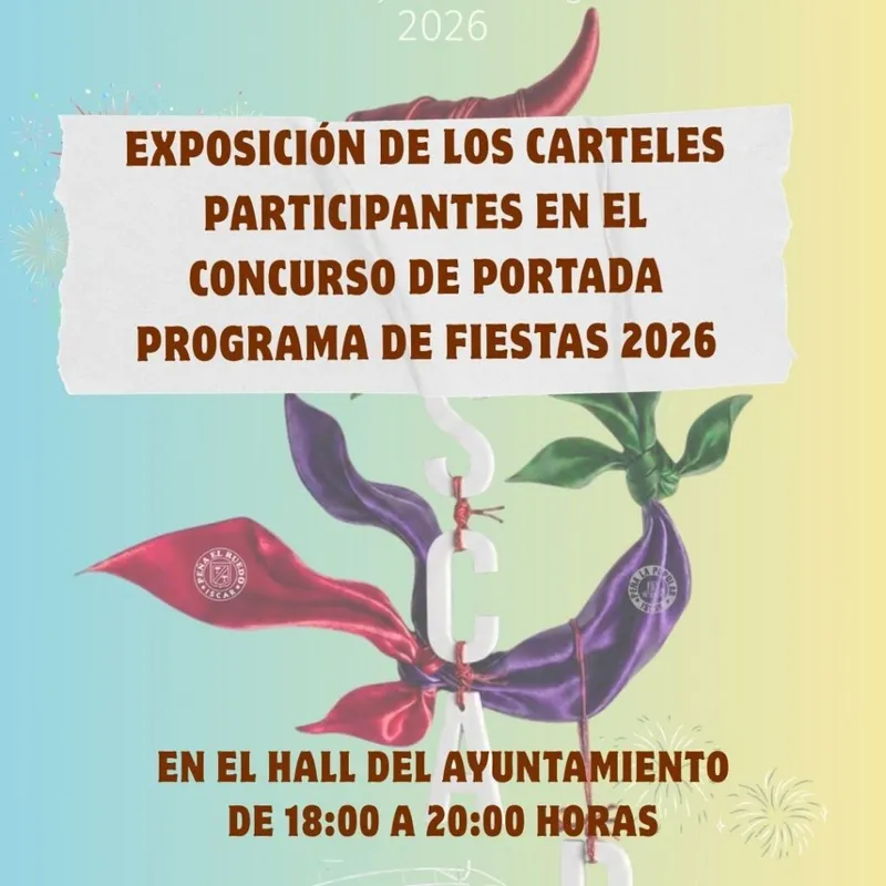 Íscar acoge la exposición de carteles del concurso de portada del programa de fiestas 2026