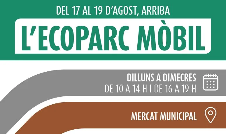 El Ecoparque móvil de la Emtre regresa a Burjassot en agosto para facilitar el reciclaje