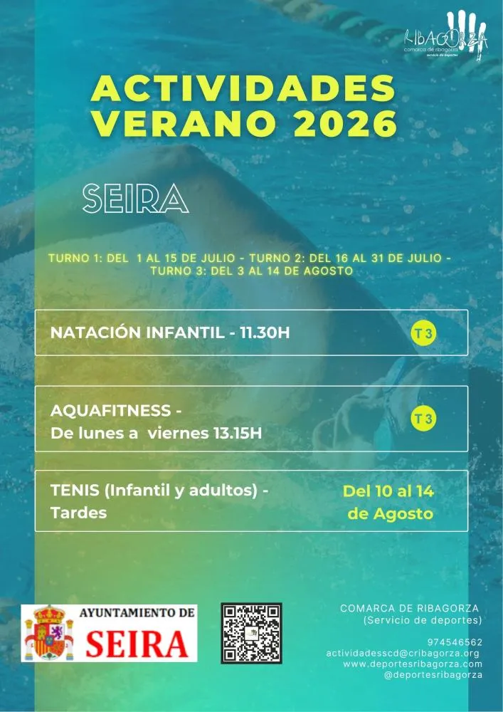 Seira organiza actividades deportivas de verano para 2026