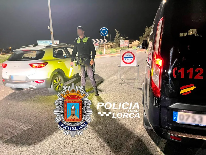 La Policía Local de Lorca intensifica la seguridad con casi 300 intervenciones y 9 detenciones en una semana