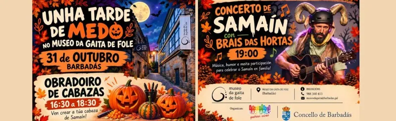 Barbadás organiza un Samaín familiar con taller de calabazas y concierto