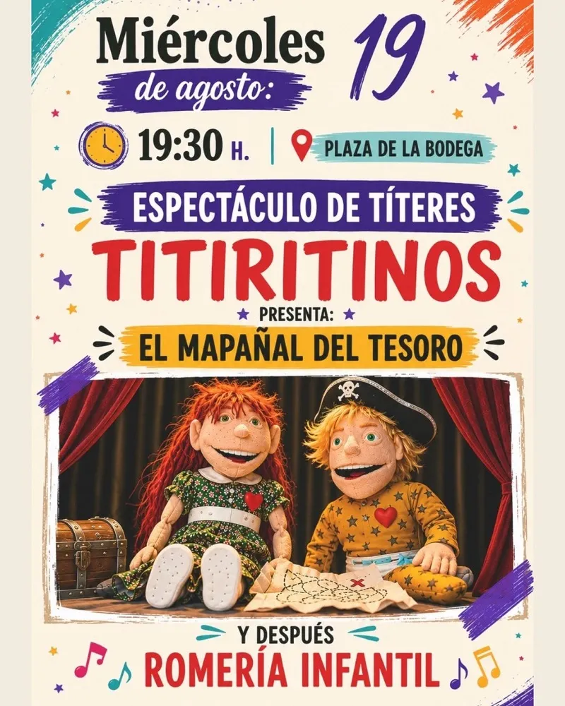 Cabezón de la Sal celebra una tarde de títeres y romería infantil