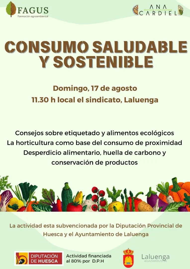 Laluenga organiza una charla sobre consumo saludable y sostenible