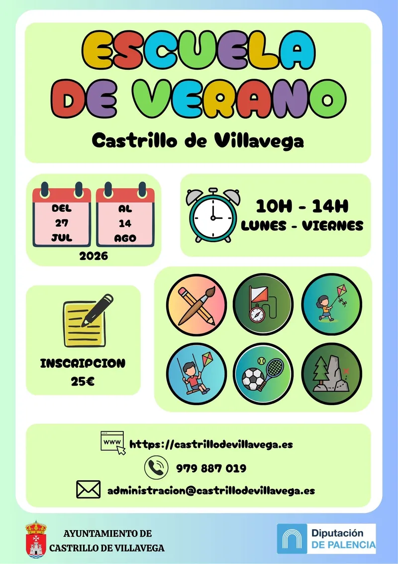 Castrillo de Villavega abre inscripciones para su Escuela de Verano 2026