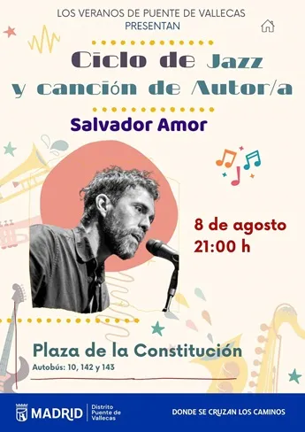 Salvador Amor ofrecerá un concierto gratuito en Madrid el 8 de agosto