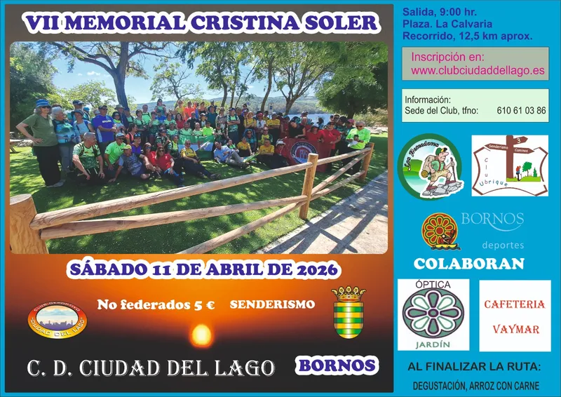 VII Memorial Cristina Soler: Carrera popular de 12,5 km en Bornos
