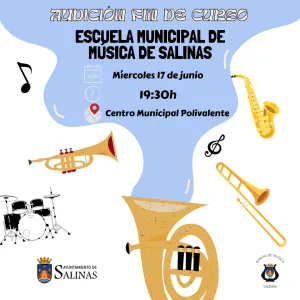 La Escuela Municipal de Música de Salinas celebra su audición de fin de curso
