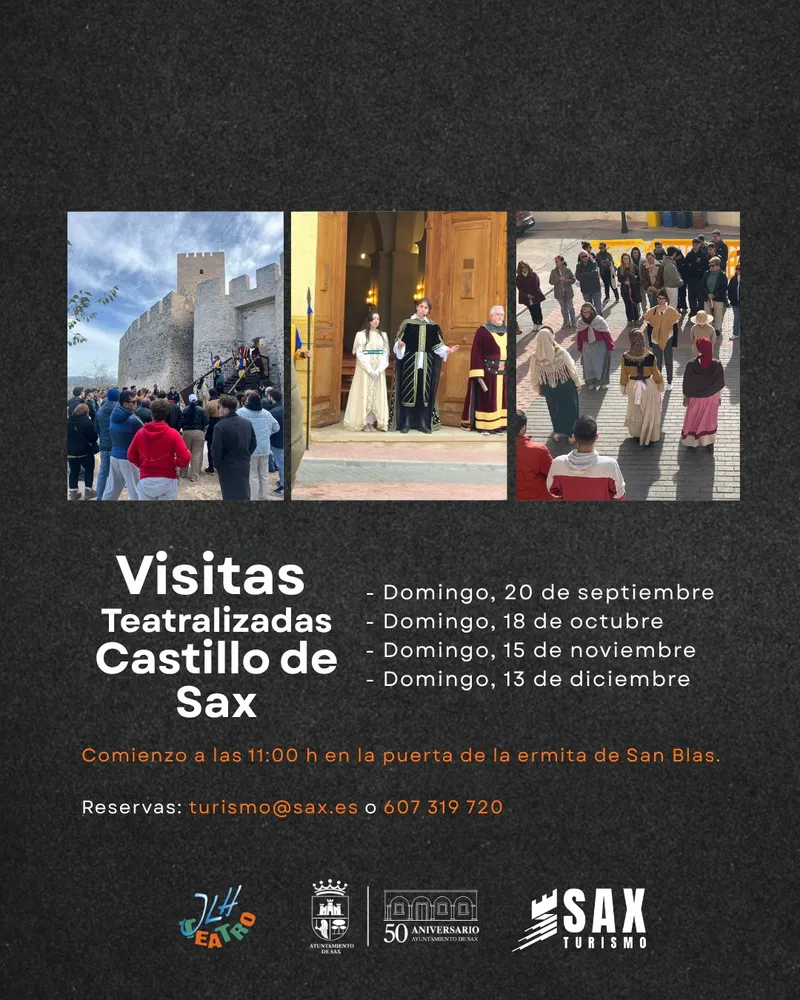El Castillo de Sax revive su historia con visitas teatralizadas en otoño