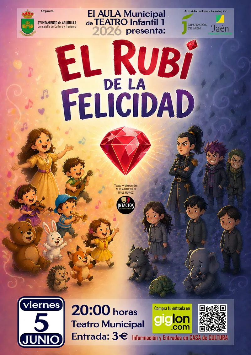 El Aula Municipal de Teatro de Arjonilla presenta 'El Rubí de la Felicidad'