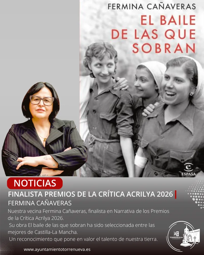 Fermina Cañaveras, finalista en los Premios de la Crítica Acrilya 2026 por "El baile de las que sobran"