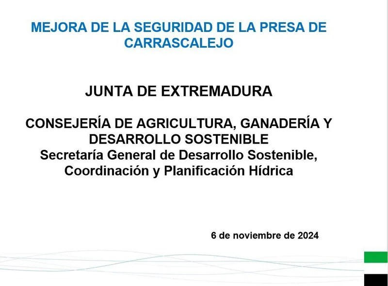 Presentación del Pantano de Carrascalejo: un hito para la gestión hídrica