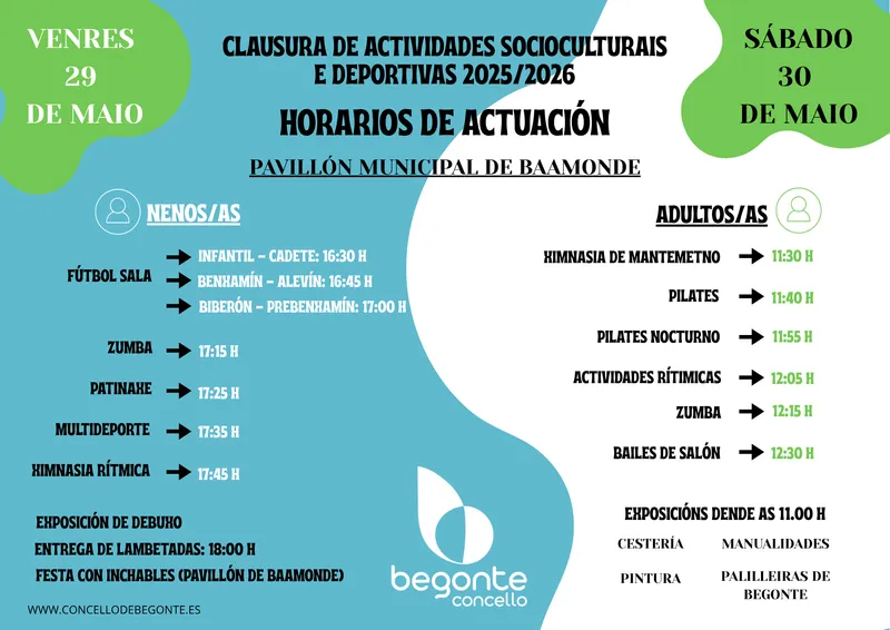Begonte clausura el curso 2025/2026 con actividades sociocultu rales y deportivas