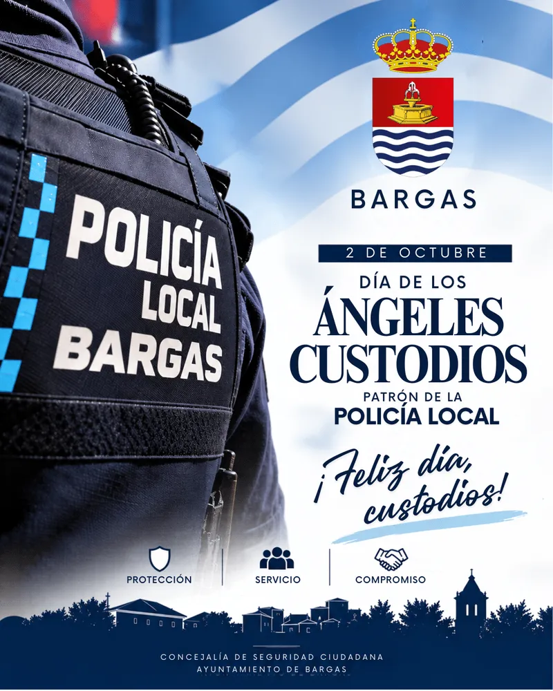 Bargas rinde homenaje a su Policía Local en el Día de los Ángeles Custodios