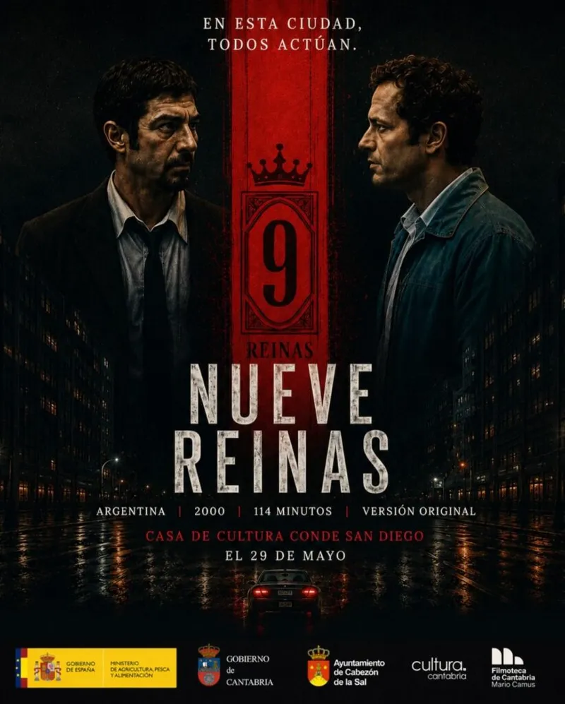 Cabezón de la Sal proyecta el aclamado thriller argentino 'Nueve Reinas'