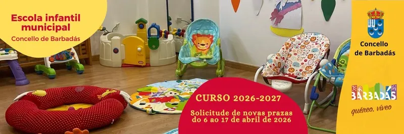 Barbadás abre el plazo para solicitar plaza en la Escola Infantil para el curso 2026/2027