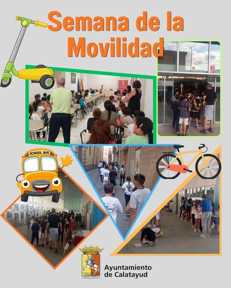 Calatayud celebra la Semana de la Movilidad con escolares y Policía Local