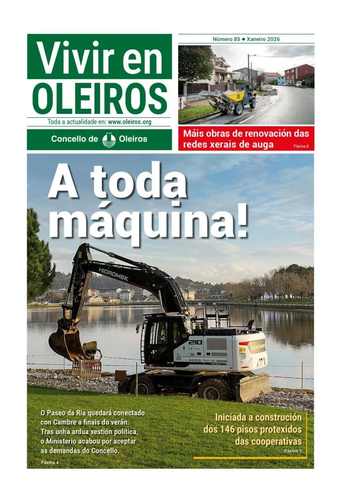 Oleiros impulsa la renovación de redes de agua y la construcción de vivienda protegida