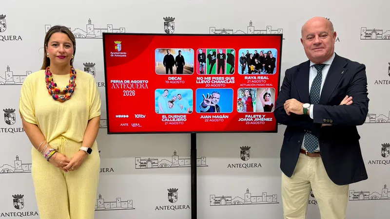 Antequera desvela su cartel musical gratuito para la Feria de Agosto 2026