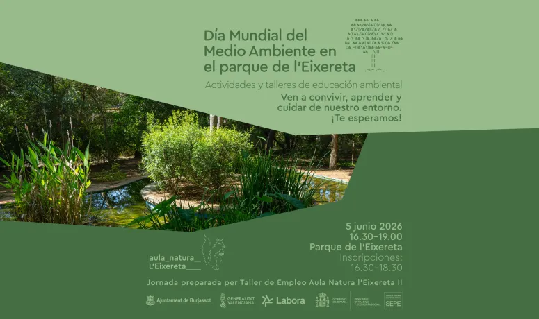 Burjassot celebra el Día Mundial del Medio Ambiente con talleres en el parque l’Eixereta