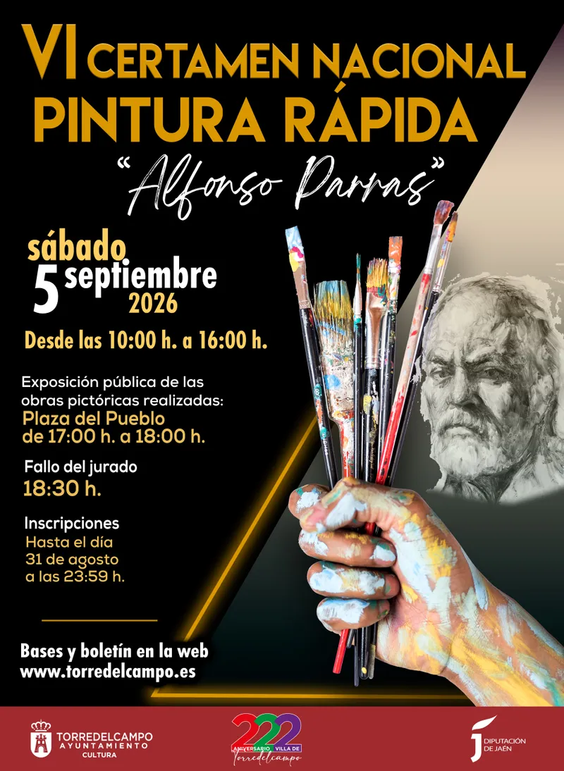 Torredelcampo convoca el VI Certamen Nacional de Pintura Rápida "Alfonso Parras"