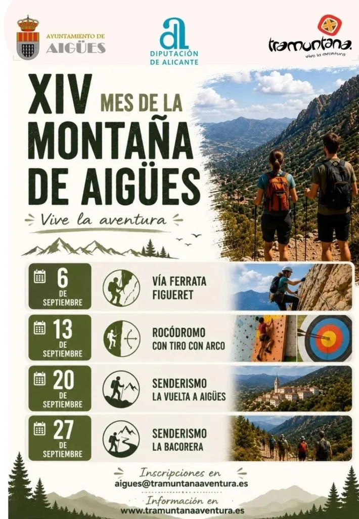 Aigües celebra la XIV edición del Mes de la Montaña con un programa de actividades