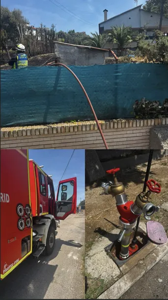 Batres agradece la rápida actuación ante el incendio en Cotorredondo y llama a la precaución