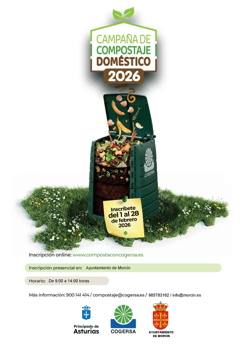Morcín abre inscripciones para la campaña de compostaje doméstico 2026