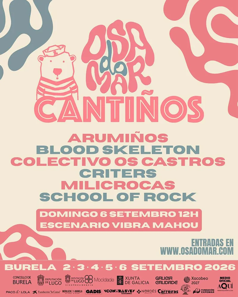 Burela acoge el concierto de Cantiñós en el Escenario Vibra Mahou