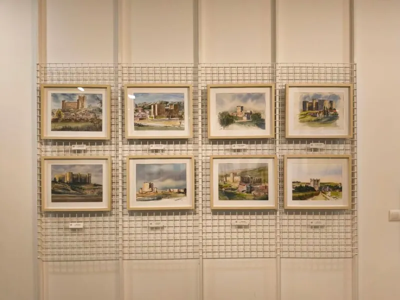 Exposición de acuarelas sobre castillos de Valladolid en Íscar