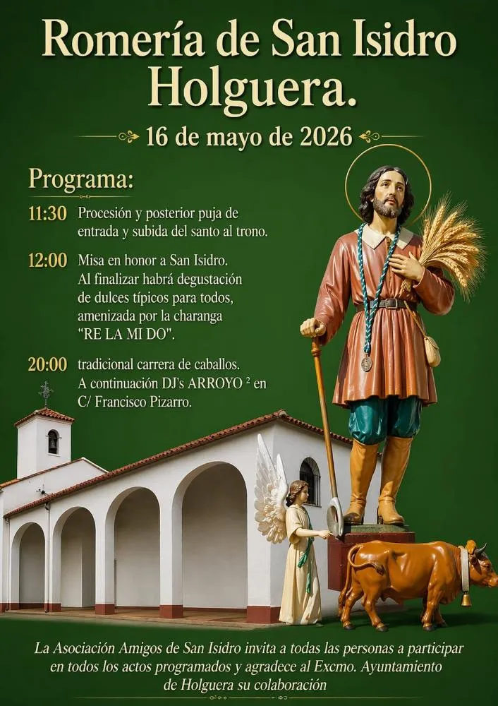 Holguera celebra la Romería de San Isidro en 2026