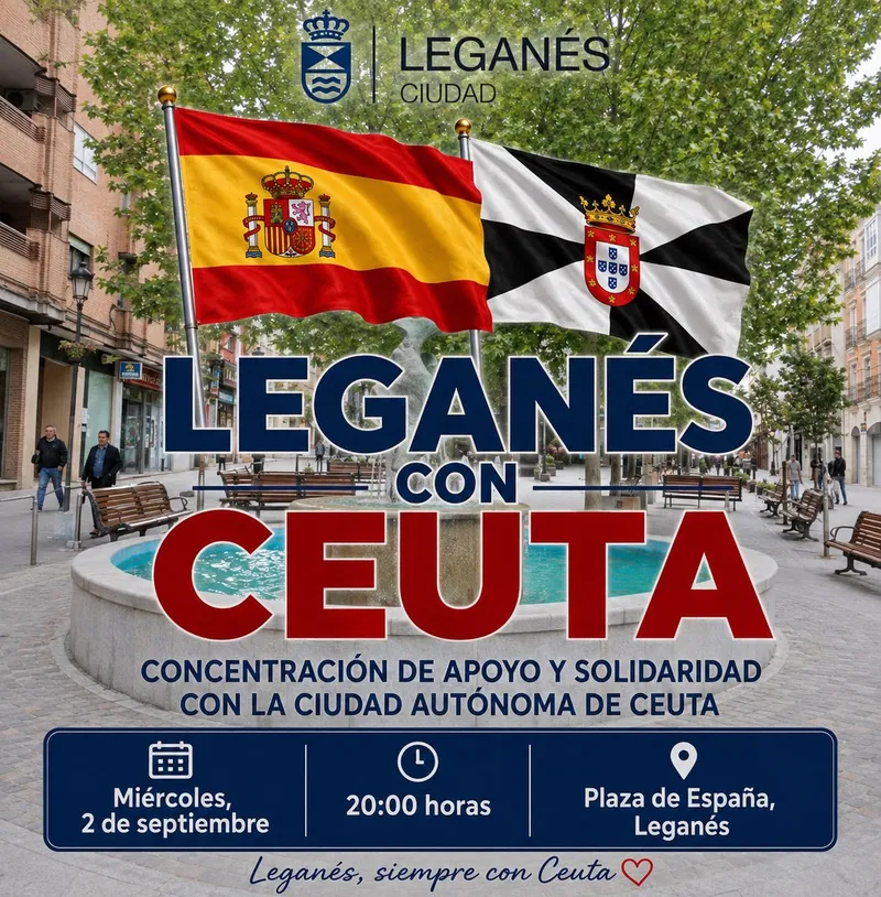 Leganés convoca concentración de apoyo a Ceuta este miércoles