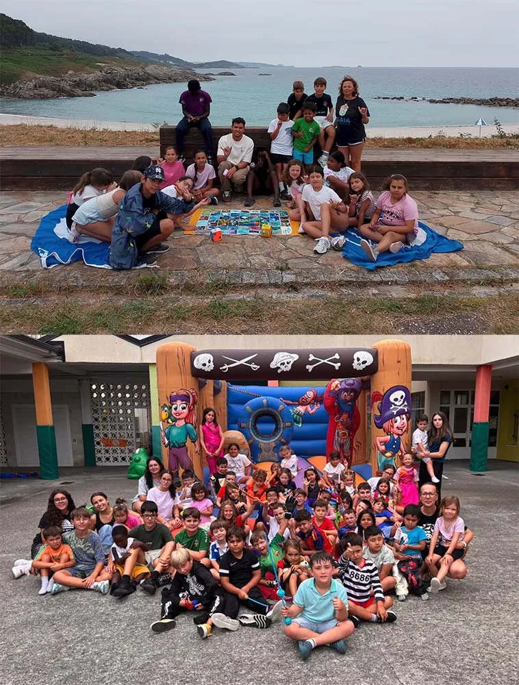 Burela concluye con éxito los campamentos de verano 'Somos Verán' para 150 niños