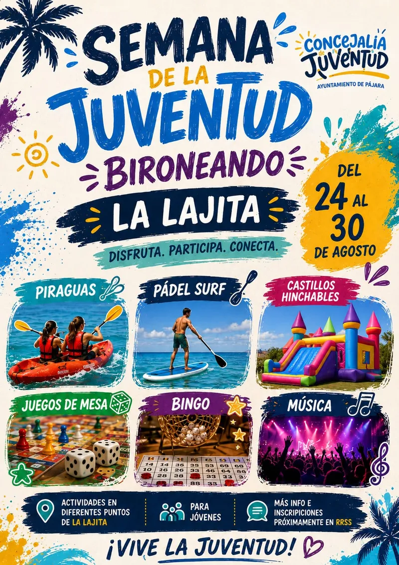 Pájara celebra la Semana de la Juventud 'Bironeando La Lajita' con actividades para todos