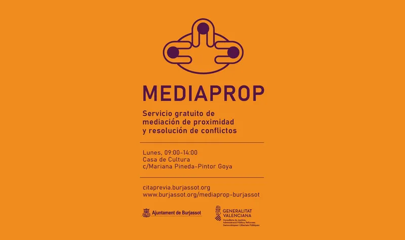 Burjassot ofrece Mediaprop, un servicio gratuito de mediación para resolver conflictos