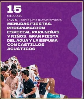 Candelaria celebra las 'Menudas Fiestas' con una gran fiesta de agua y espuma