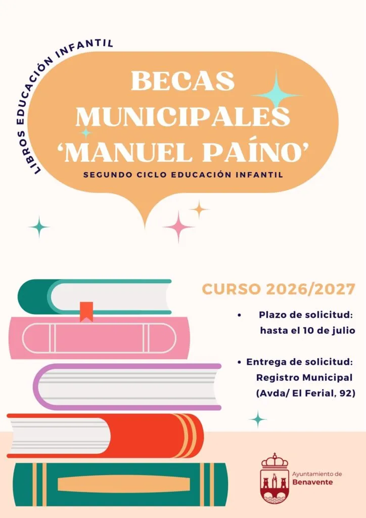 Benavente abre plazo para ayudas de libros de infantil 'Manuel Paíno'