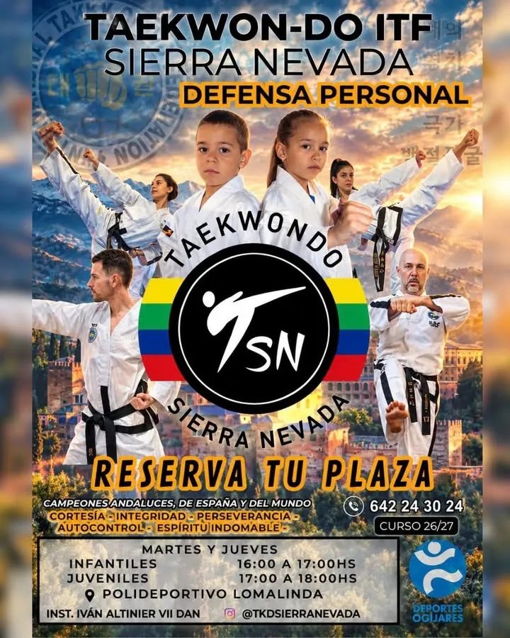 El Club Taekwon-Do ITF Sierra Nevada abre inscripciones para la temporada 2026/2027 en Ogíjares