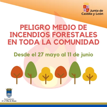 La Junta de Castilla y León declara el nivel de peligro medio de incendios forestales