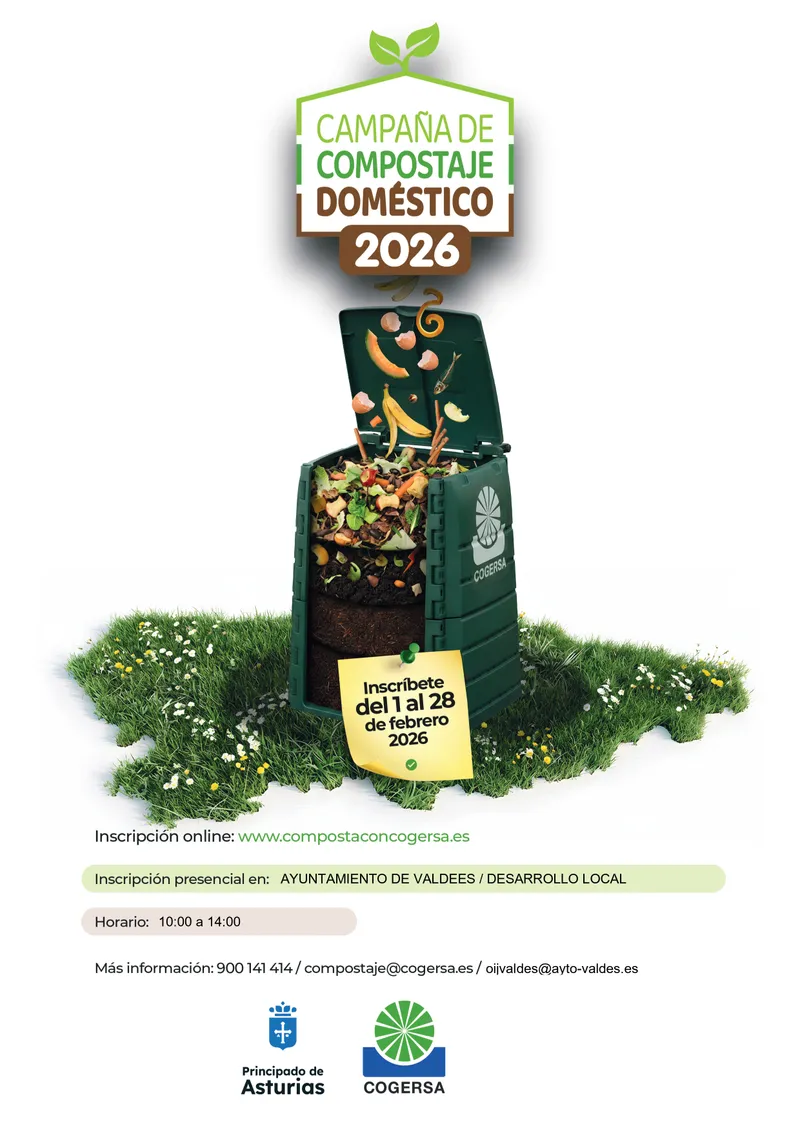 Valdés abre inscripciones para su campaña de compostaje doméstico 2026