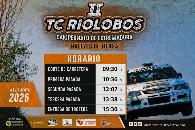 Riolobos anuncia horarios del Rallye 2026
