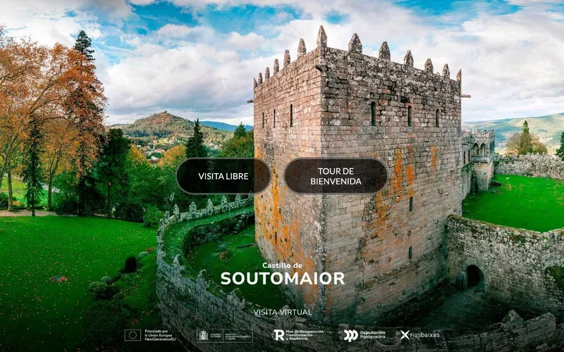 La Diputación de Pontevedra estrena visitas virtuales del Castelo de Soutomaior y su Ruta das Camelias