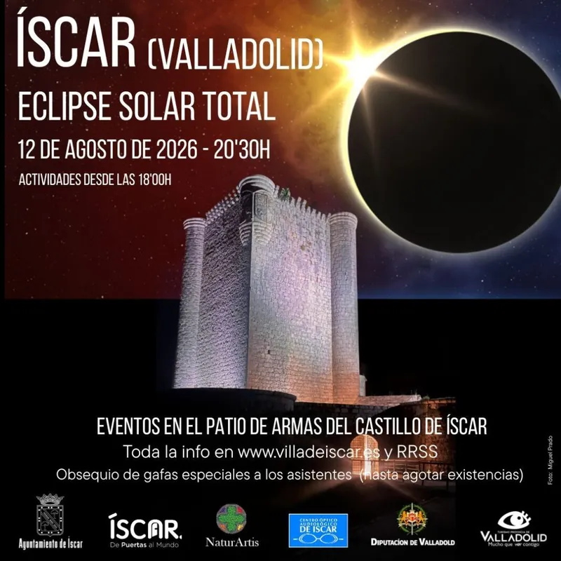 Íscar se prepara para el eclipse total de sol de 2026 con un programa de actividades