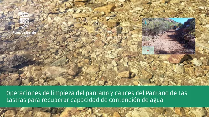 Fuencaliente inicia la limpieza del pantano de Las Lastras para asegurar el suministro de agua